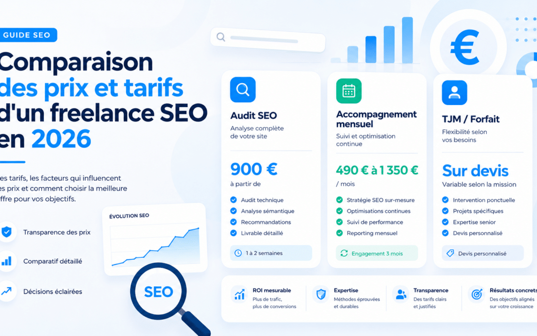 Combien coûte un freelance SEO ? Prix, tarifs et TJM en 2026